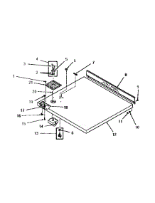 05 - Cabinet Top And Control Panel parts for Amana Dryer FE1020 from AppliancePartsPros.com