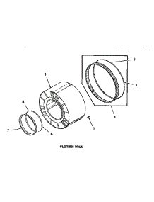 02 - Clothes Drum parts for Amana Dryer FE3130 from AppliancePartsPros.com