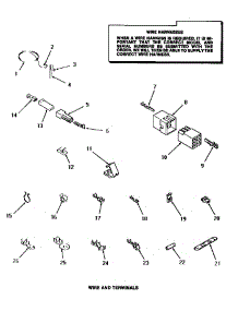 12 - Wire & Terminals parts for Amana Dryer FE3130 from AppliancePartsPros.com