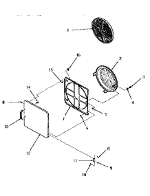 08 - Loading Door parts for Amana Dryer FE3851 from AppliancePartsPros.com