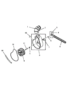 05 - Exhaust Fan parts for Amana Dryer FE4230 from AppliancePartsPros.com