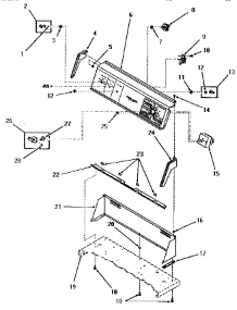 03 - Control Panel, Control Hood And Controls parts for Amana Dryer FE4231 from AppliancePartsPros.com