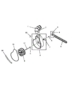 05 - Exhaust Fan parts for Amana Dryer FE6231 from AppliancePartsPros.com