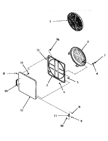 08 - Loading Door parts for Amana Dryer FE6231 from AppliancePartsPros.com