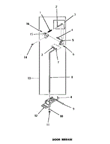 08 - Door Release parts for Amana Dryer FE6260 from AppliancePartsPros.com