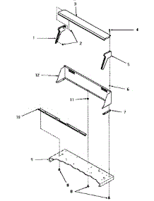 03 - Control Hood parts for Amana Dryer FE9021 from AppliancePartsPros.com