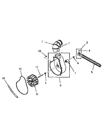 06 - Exhaust Fan parts for Amana Dryer FE9021 from AppliancePartsPros.com