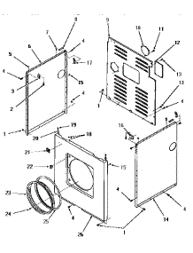 12 - Panels parts for Amana Dryer FE9021 from AppliancePartsPros.com