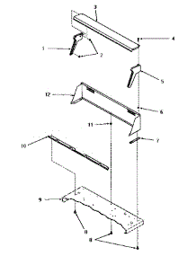 03 - Control Hood parts for Amana Dryer FE9171 from AppliancePartsPros.com