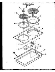 03 - Cooktop Module (Xst-306) parts for Amana Cooktop FET100 from AppliancePartsPros.com