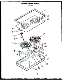 04 - Glass-Ceramic Module (Xst-307) parts for Amana Cooktop FET100 from AppliancePartsPros.com