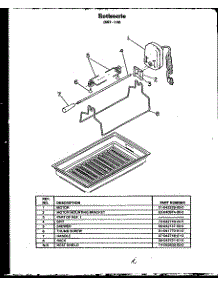 06 - Rotisserie (Xst-110) parts for Amana Cooktop FET100 from AppliancePartsPros.com