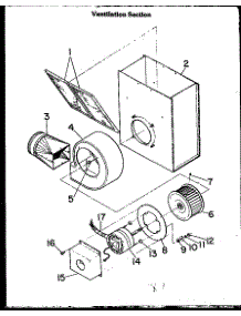 06 - Ventilation Section parts for Amana Cooktop FET170 from AppliancePartsPros.com