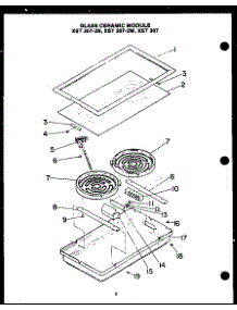 04 - Glass Ceramic Module parts for Amana Cooktop FET270 from AppliancePartsPros.com