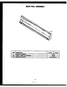 02 - Back Rail Assy parts for Amana Range FEU208 from AppliancePartsPros.com