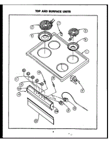 06 - Top And Surface Units parts for Amana Range FEU208 from AppliancePartsPros.com