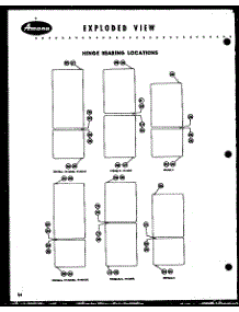 04 - Hinge Bearing Locations parts for Amana Refrigerator FF98L from AppliancePartsPros.com