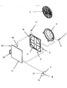 10 - Loading Door parts for Amana Dryer FG3140 from AppliancePartsPros.com