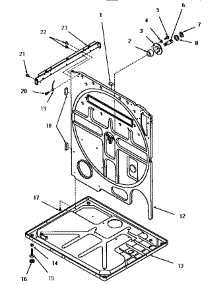 13 - Rear Frame And Frame Base parts for Amana Dryer FG3140 from AppliancePartsPros.com