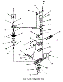 15 - Gas Valve (Nat.  /  Mixed Gas) parts for Amana Dryer FG3240 from AppliancePartsPros.com