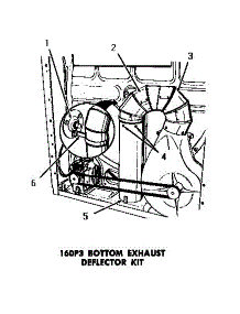 04 - 160P3 Bottom Exhaust Deflector Kit parts for Amana Dryer FG3331 from AppliancePartsPros.com