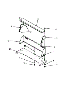 10 - Control Hood parts for Amana Dryer FG3331 from AppliancePartsPros.com