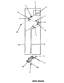 12 - Door Release parts for Amana Dryer FG3331 from AppliancePartsPros.com