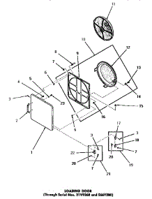 18 - Loading Door parts for Amana Dryer FG3331 from AppliancePartsPros.com