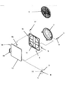 10 - Loading Door parts for Amana Dryer FG3840 from AppliancePartsPros.com