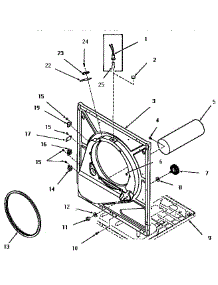 06 - Front Frame And Air Shroud parts for Amana Dryer FG3860 from AppliancePartsPros.com