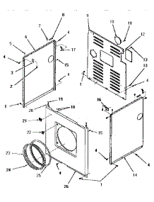 12 - Panels parts for Amana Dryer FG3860 from AppliancePartsPros.com