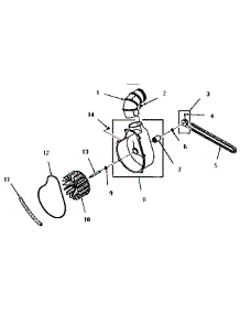 05 - Exhaust Fan parts for Amana Dryer FG3861 from AppliancePartsPros.com