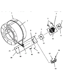 11 - Motor, Idler And Belt parts for Amana Dryer FG3861 from AppliancePartsPros.com
