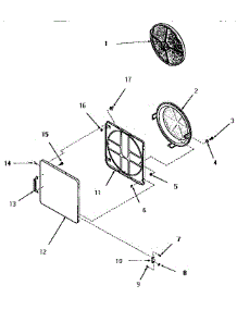 10 - Loading Door parts for Amana Dryer FG3870 from AppliancePartsPros.com