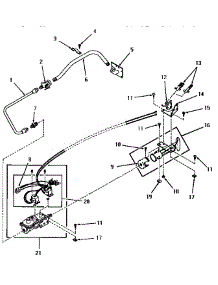 07 - Glow Bar Ignition Burner parts for Amana Dryer FG3871 from AppliancePartsPros.com