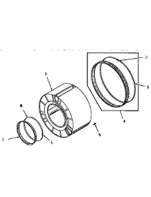 02 - Clothes Drum parts for Amana Dryer FG4181 from AppliancePartsPros.com
