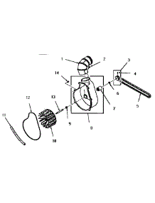 05 - Exhaust Fan parts for Amana Dryer FG4181 from AppliancePartsPros.com