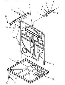 13 - Rear Frame And Frame Base parts for Amana Dryer FG4181 from AppliancePartsPros.com