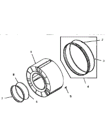 02 - Clothes Drum parts for Amana Dryer FG6181 from AppliancePartsPros.com