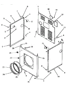 14 - Panels parts for Amana Dryer FG6181 from AppliancePartsPros.com