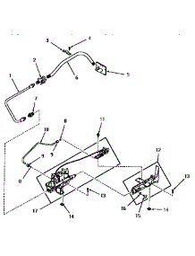 17 - Standing Pilot Burner parts for Amana Dryer FG6181 from AppliancePartsPros.com