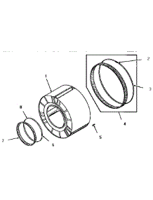 02 - Clothes Drum parts for Amana Dryer FG6211 from AppliancePartsPros.com