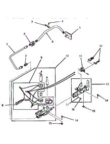 09 - Glow Bar Ignition Burner parts for Amana Dryer FG6211 from AppliancePartsPros.com
