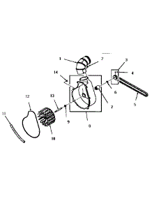 05 - Exhaust Fan parts for Amana Dryer FG6241 from AppliancePartsPros.com