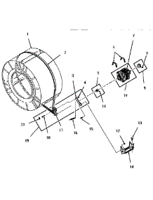 11 - Motor, Idler And Belt parts for Amana Dryer FG6241 from AppliancePartsPros.com