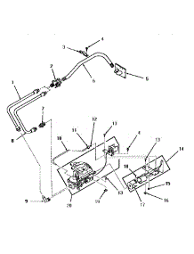 20 - Non-``M`` Model--Standing Pilot Burner parts for Amana Dryer FG6270 from AppliancePartsPros.com