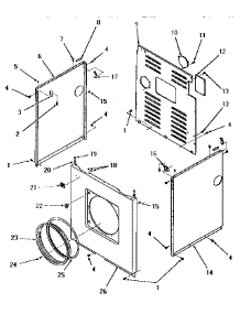 12 - Panels parts for Amana Dryer FG6291 from AppliancePartsPros.com