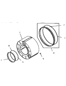 03 - Clothes Drum parts for Amana Dryer FG9031 from AppliancePartsPros.com