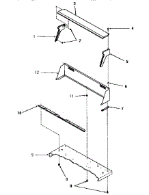 04 - Control Hood parts for Amana Dryer FG9031 from AppliancePartsPros.com