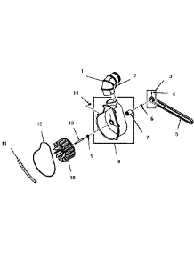 07 - Exhaust Fan parts for Amana Dryer FG9031 from AppliancePartsPros.com